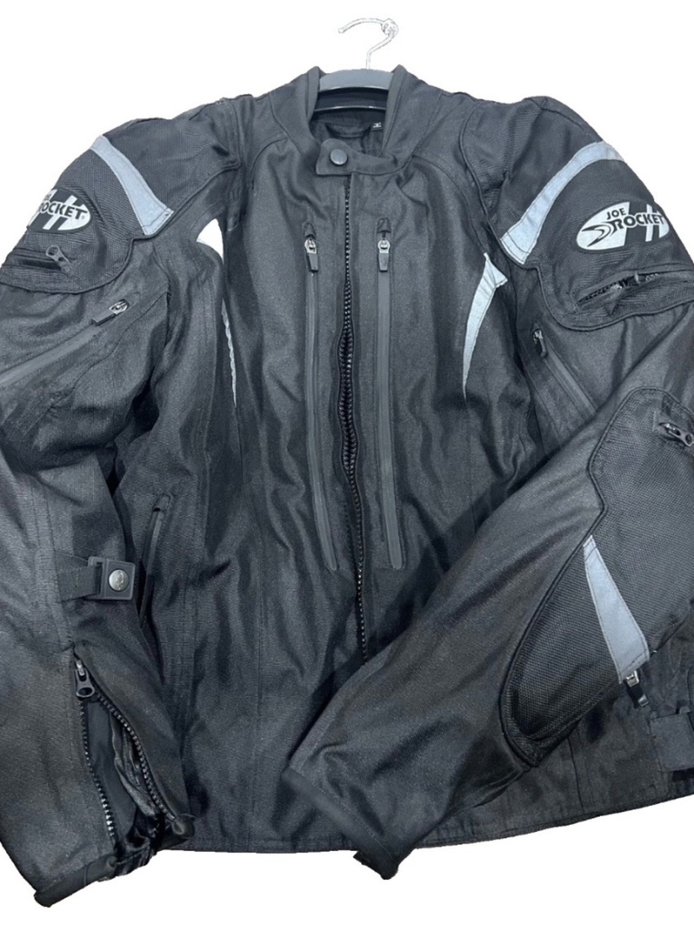 Joe Rocket Atomic 5.0 Motorcycle Jacket - Black Protective Armor -(Size: MEDIUM)